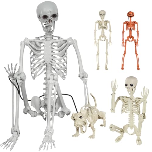 SUNREEK Halloween Posable Skeletons Skeleton